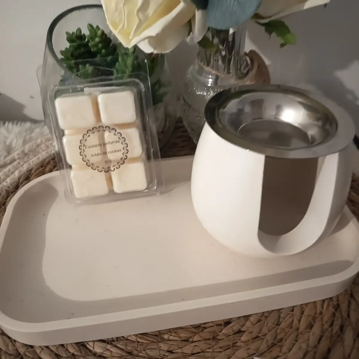 Bruleur en Jasmonite et sa tablette parfumée