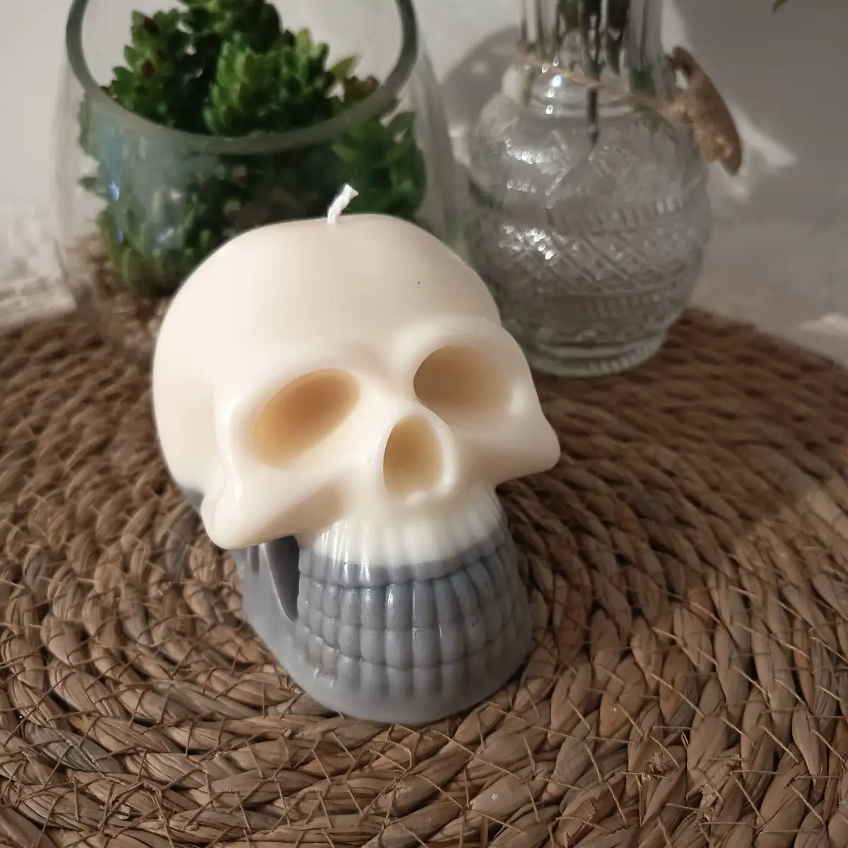 Bougie tête de mort